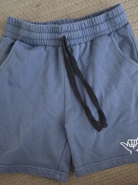 SweetHoney Hawaii Navy Blue Drawstring Shorts with Black Tie